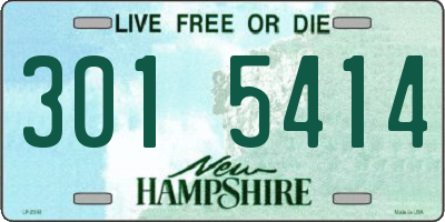 NH license plate 3015414