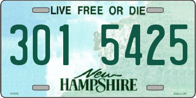 NH license plate 3015425