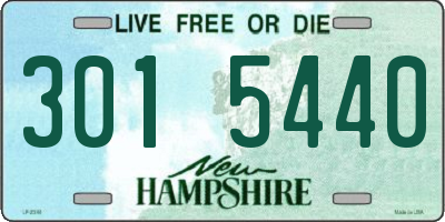 NH license plate 3015440