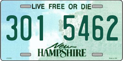 NH license plate 3015462