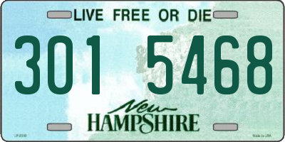 NH license plate 3015468