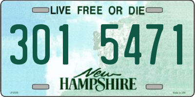 NH license plate 3015471