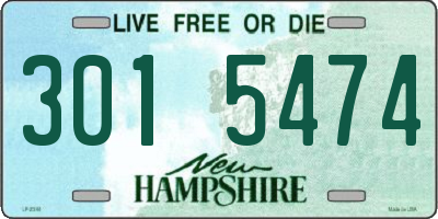 NH license plate 3015474