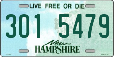 NH license plate 3015479