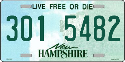 NH license plate 3015482