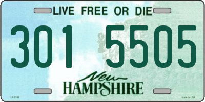 NH license plate 3015505