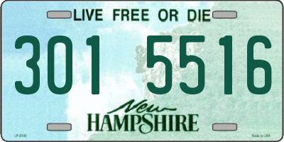 NH license plate 3015516