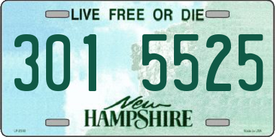 NH license plate 3015525
