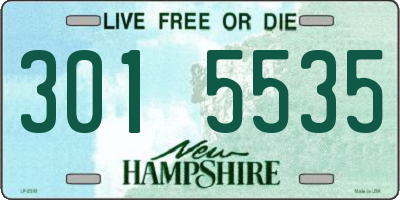 NH license plate 3015535