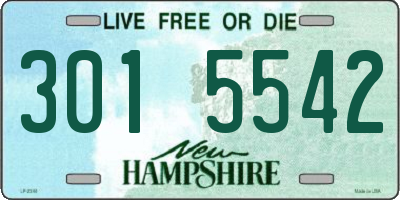 NH license plate 3015542