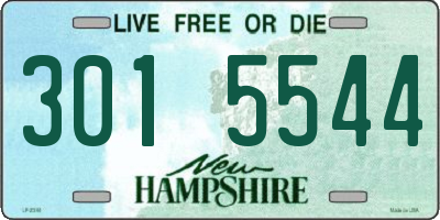 NH license plate 3015544