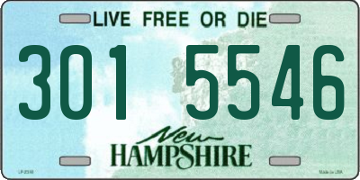 NH license plate 3015546