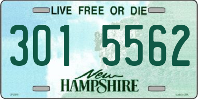 NH license plate 3015562