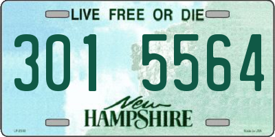 NH license plate 3015564
