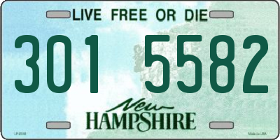 NH license plate 3015582
