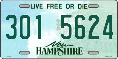NH license plate 3015624