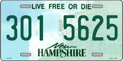 NH license plate 3015625