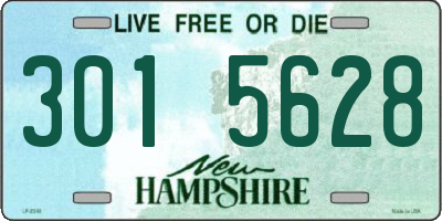 NH license plate 3015628