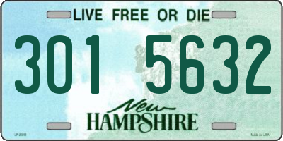 NH license plate 3015632