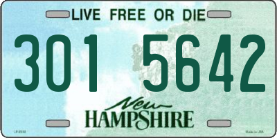 NH license plate 3015642
