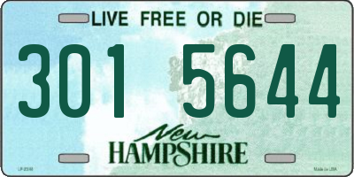 NH license plate 3015644