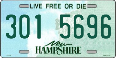 NH license plate 3015696