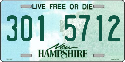 NH license plate 3015712