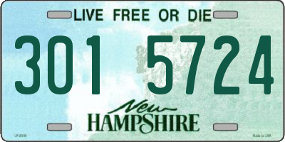 NH license plate 3015724