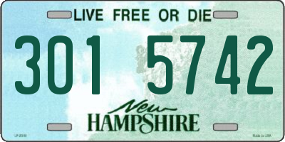 NH license plate 3015742