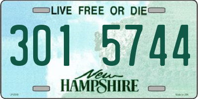 NH license plate 3015744