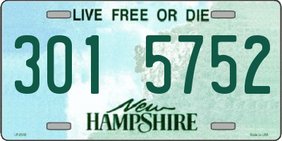 NH license plate 3015752
