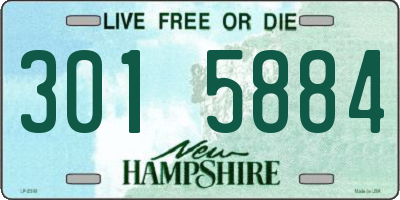 NH license plate 3015884
