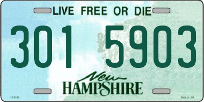 NH license plate 3015903