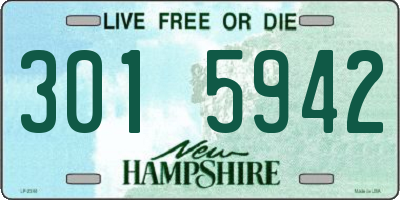 NH license plate 3015942