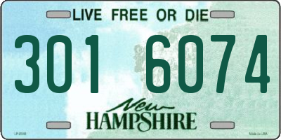 NH license plate 3016074