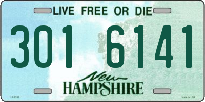 NH license plate 3016141