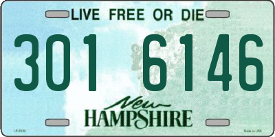 NH license plate 3016146