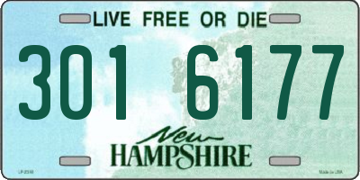 NH license plate 3016177