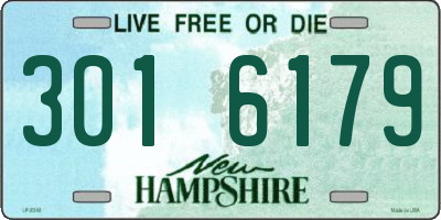 NH license plate 3016179