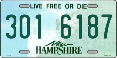 NH license plate 3016187