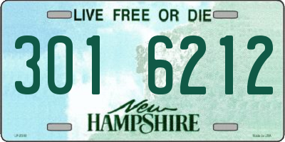 NH license plate 3016212