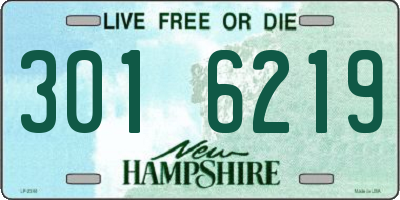 NH license plate 3016219