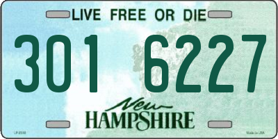NH license plate 3016227