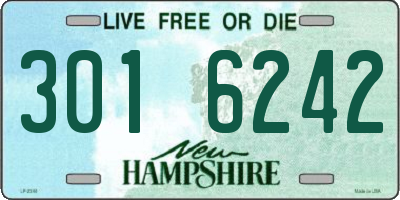 NH license plate 3016242
