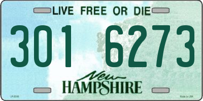 NH license plate 3016273