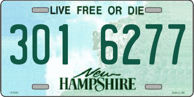 NH license plate 3016277