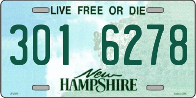 NH license plate 3016278