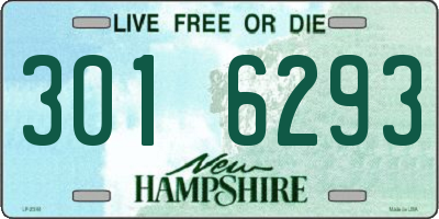 NH license plate 3016293