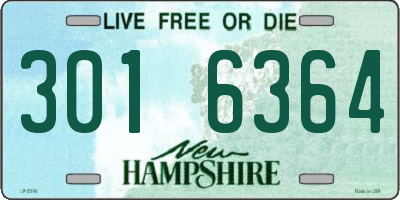 NH license plate 3016364