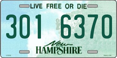 NH license plate 3016370